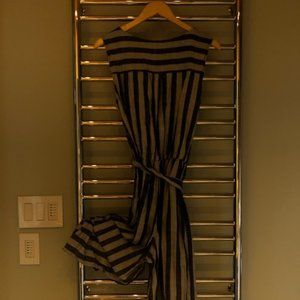 Navy Stripe Onsie Pantsuit